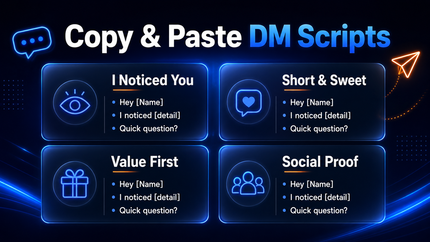 Short and sweet Instagram DM script